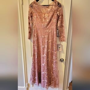 JS Collections womens long sleeve evening gown Size 10